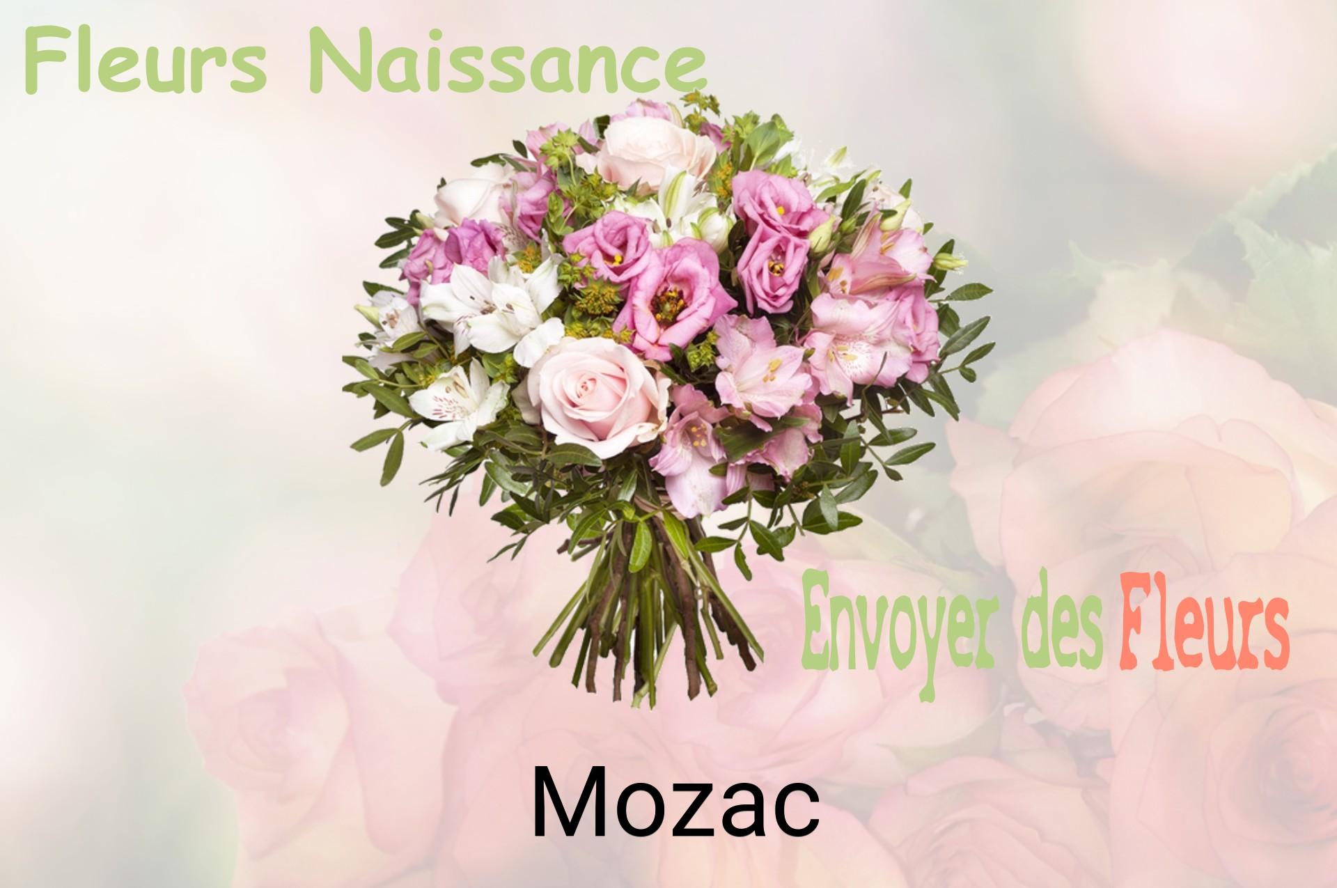 Bouquet de fleurs de naissance livré à Mozac